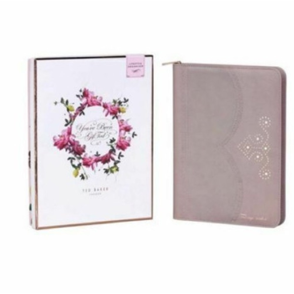 Ted Baker London Travel Lifestyle Organizer Thistle in Gift Box metallic details